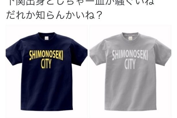 下関市Tシャツのオリジナルデザインまとめ【作りすぎｗ】